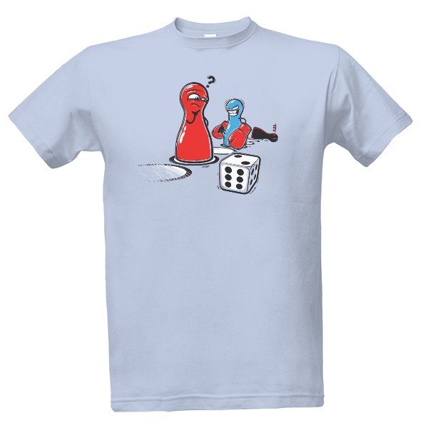 Tričko s potlačou Člověče nezlob se - Pánské