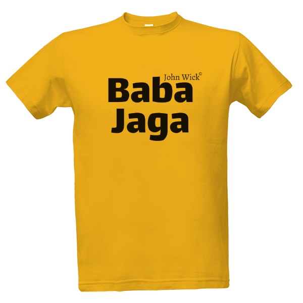 Tričko s potlačou John Wick "Baba Jaga"