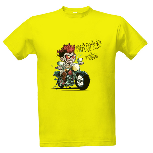 Tričko s potlačou Motorkár roka